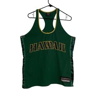 Vtg Selah Intl International Hawaii Basketball Jersey 2XL Mens Green Embroidered